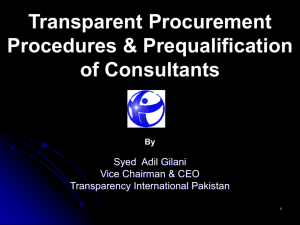 TI Pakistan - Transparency International Pakistan