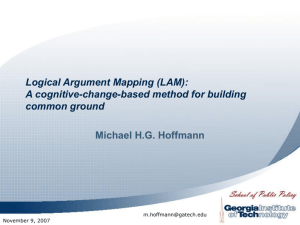 Logical Argument Mapping (LAM)