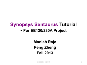 Synopsys Sentaurus Manual