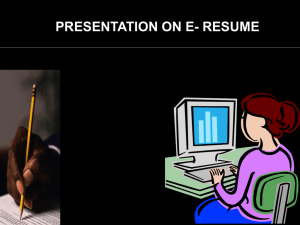 E-Resume - CareerVarsity.com