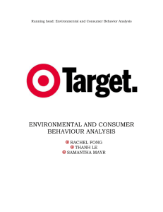 Page Running head: Environmental and Consumer Behavior