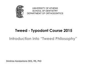 Tweed - Typodont course 2010