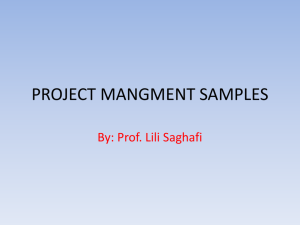 PROJECT MANGMENT SAMPLES