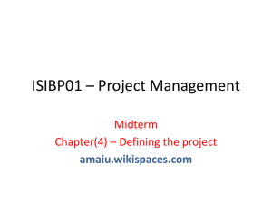 ISIBP01 * Project Management - amaiu