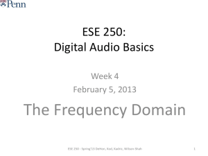 ESE 250: Digital Audio Basics