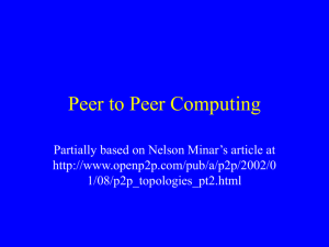 Peer to Peer Computing
