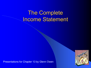 The Complete Income Statement