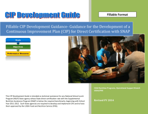 Fillable CIP Development Guidance- Guidance for the Development