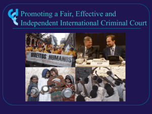 Part One: About the International Criminal Court (ICC)