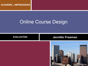 A Comprehensive Approach to Designing Online Courses