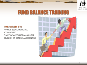 Fund Balance Training - Auditor