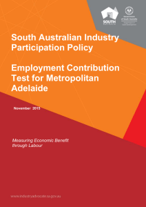 Employment Contribution Test for Metropolitan