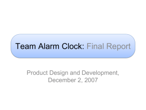 Alarm Clock Team - University of California, Berkeley