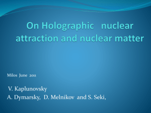 On holographic nuclear interaction and nuclear matter