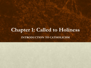 Chapter 1: Called to Holiness