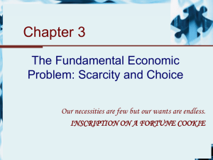 The Fundamental Economic Problem