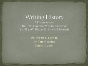 Writing History