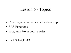 Lesson 5 (Oct 12)