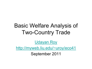 Welfare Analysis of Two