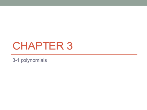 3-1 polynomials