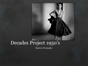 1950's Decades Project