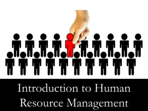 Human Resource Management