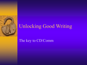 Unlocking Great Writing