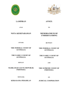 area kerjasama - Family Court of Australia