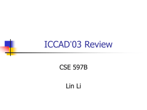 ICCAD'03 Review