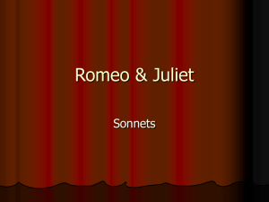 Romeo & Juliet Sonnets