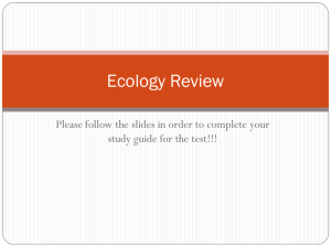 Ecology Review - Powell County Schools