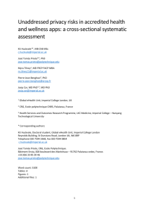 NHS Health Apps and Privacy - Manuscript 27072015