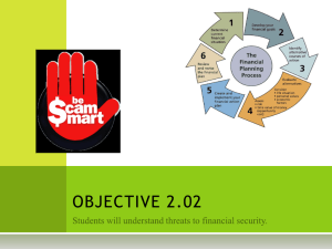 PowerPoint on Threats to Financial Security