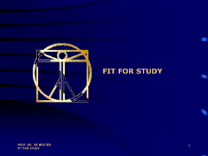 fit for study