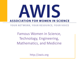 Famous Women in STEM - Association for Women in Science