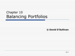 Balancing Portfolios