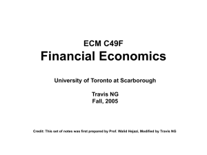 ECM C49F Financial Economics