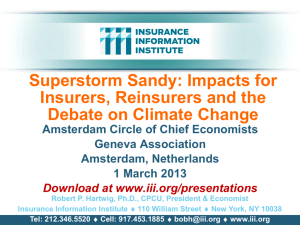 Sandy-030113 - Insurance Information Institute