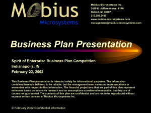 Business Proposal - EECS @ University of Michigan