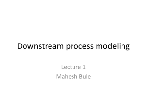 Downstrem process modeling