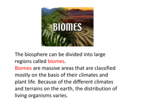 Ecology- main concepts