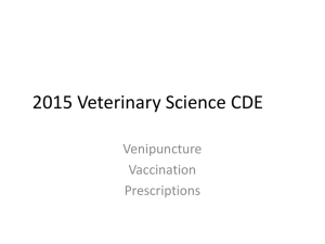 2015 Veterinary Science CDE