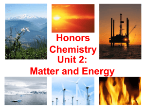 PPT: Matter and Energy Review