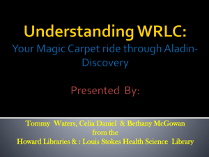 Understanding WRLC - CETLA