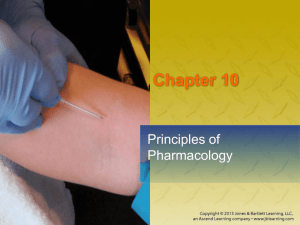Chapter 10: Principles of Pharmacology