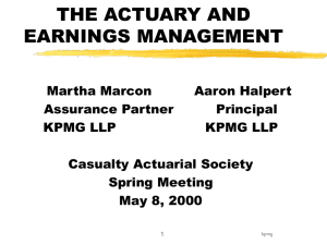 Handout - Casualty Actuarial Society
