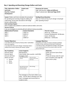 Dollars and Cents Template