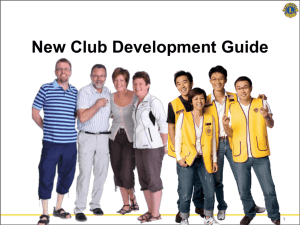 New Club Development - Lions Clubs International