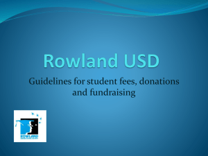Guidelines for Student Fees RUSD 7.30.15