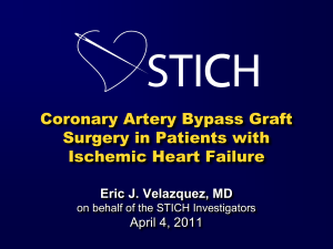 Medical Therapy with or without Coronary Artery Bypass Graft